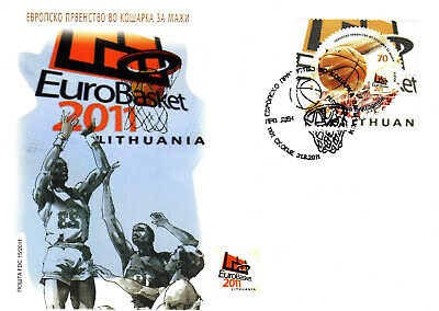Republic Of North Macedonia/2011/fdc/basketball/lithuania 2011