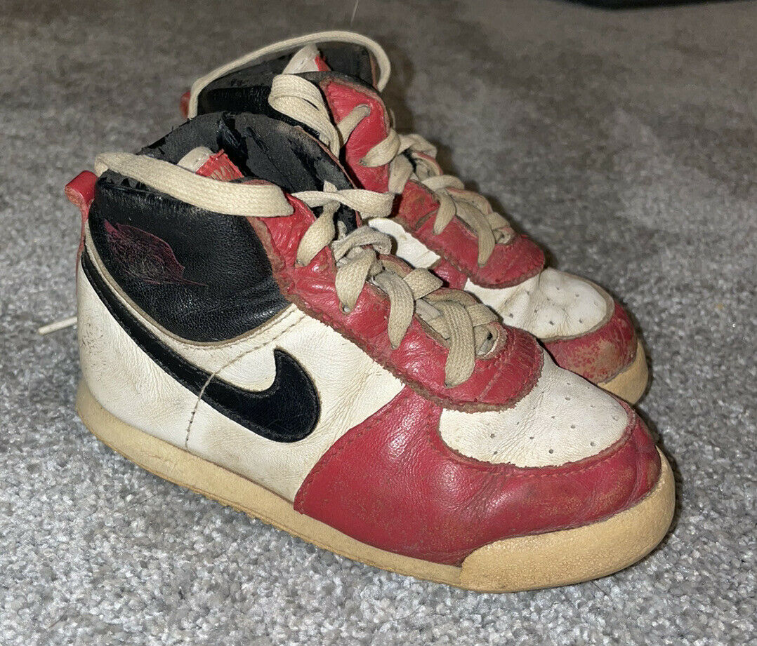 Vtg 1985 Nike Air Jordan I 1 Baby Shoes Sneakers Original Og Toddler