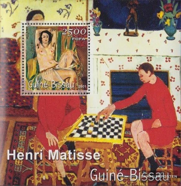 Guinea-bissau Block342 Mnh 2001 Paintings