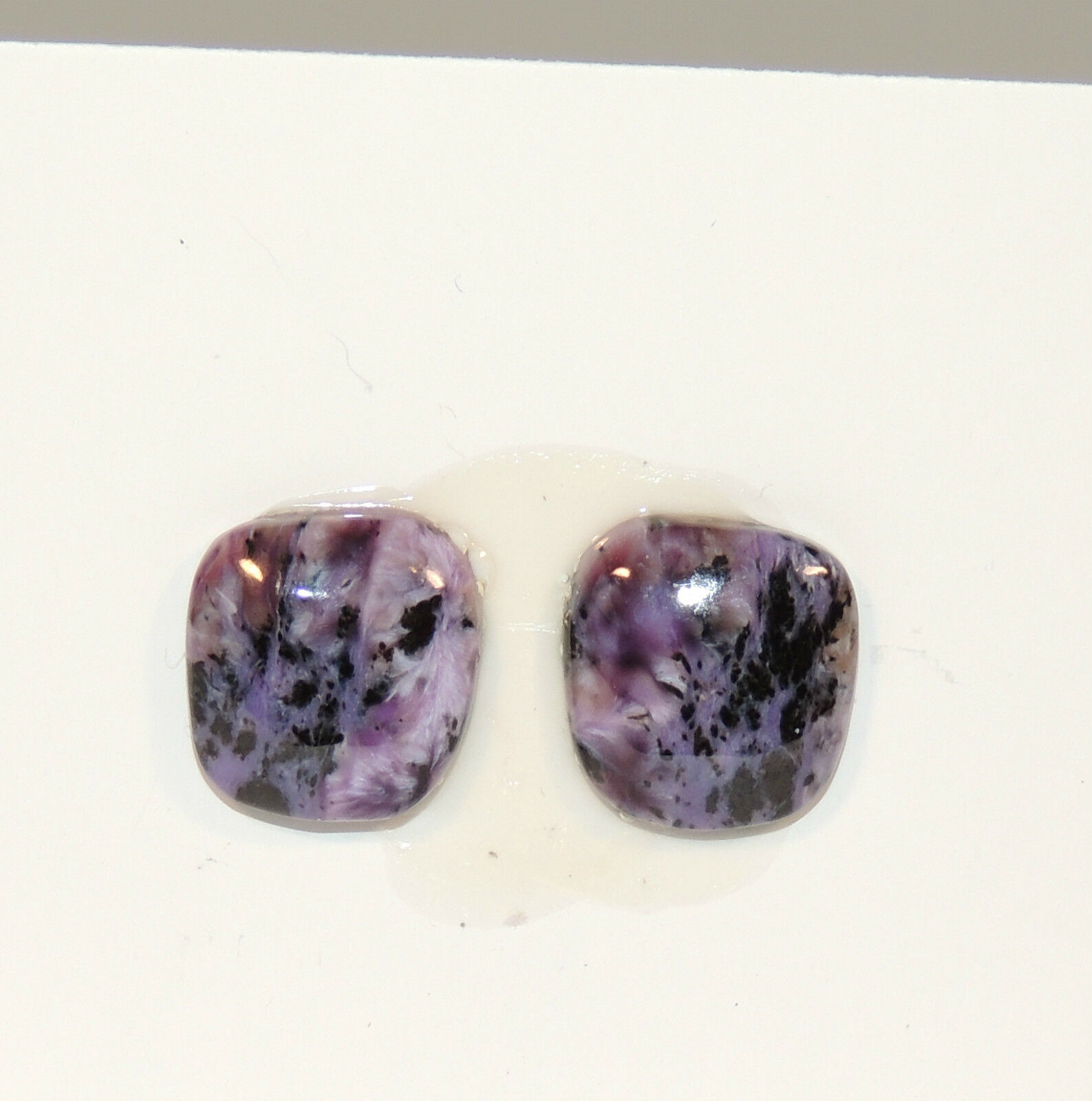 Charoite Cabochons 11x11mm With 3mm Dome From Russia (4491)