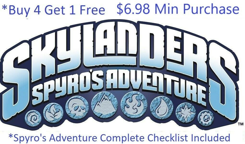 *skylanders Spyros Adventure Complete Ur Set W ✓list *buy 4 = 1 Free*$6.98 Min👾
