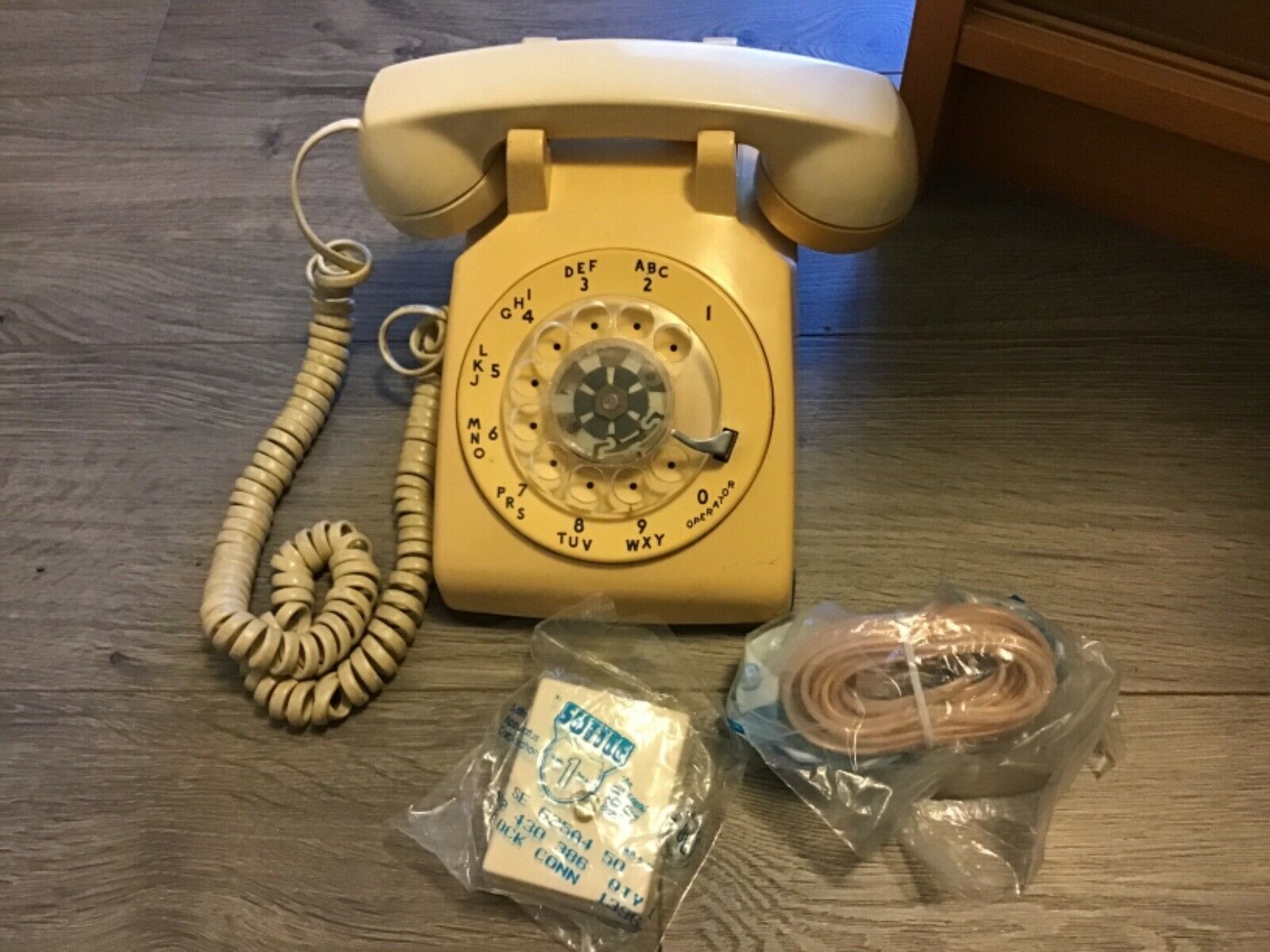 Vintage Yellow Western Electric Rotary Dial Phone Marked “not For Sale”