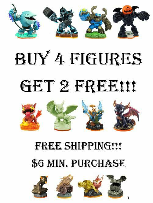 Skylanders Giants Figures Buy 4 Get 2 Free - $6 Minimum Purchase - Free Shipping