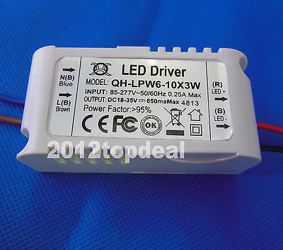 Constant Current Driver For 6-10pcs 3w High Power Led In Series,6-10x3w 650ma