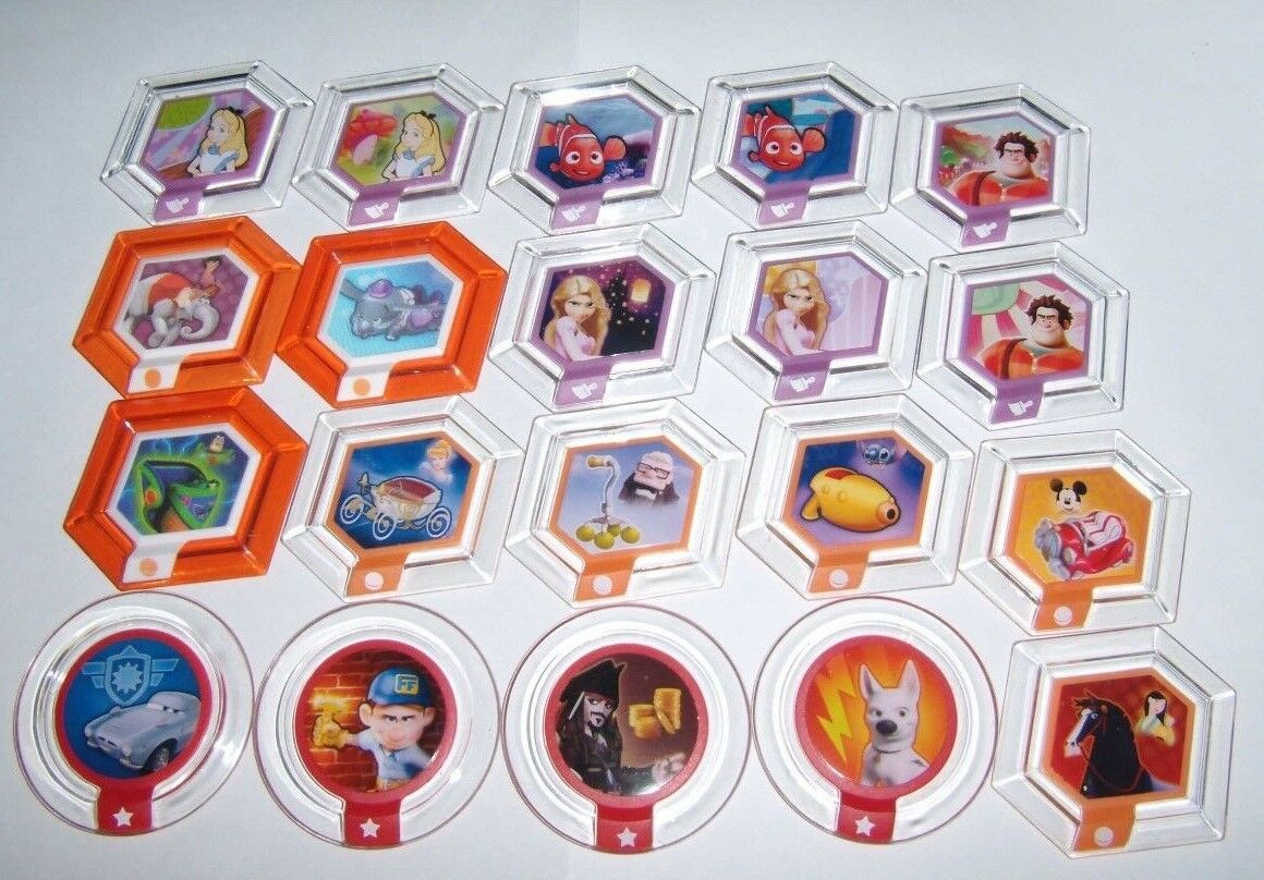 Disney Infinity Power Discs Complete Finish Your Set Lot Used Disc All Available