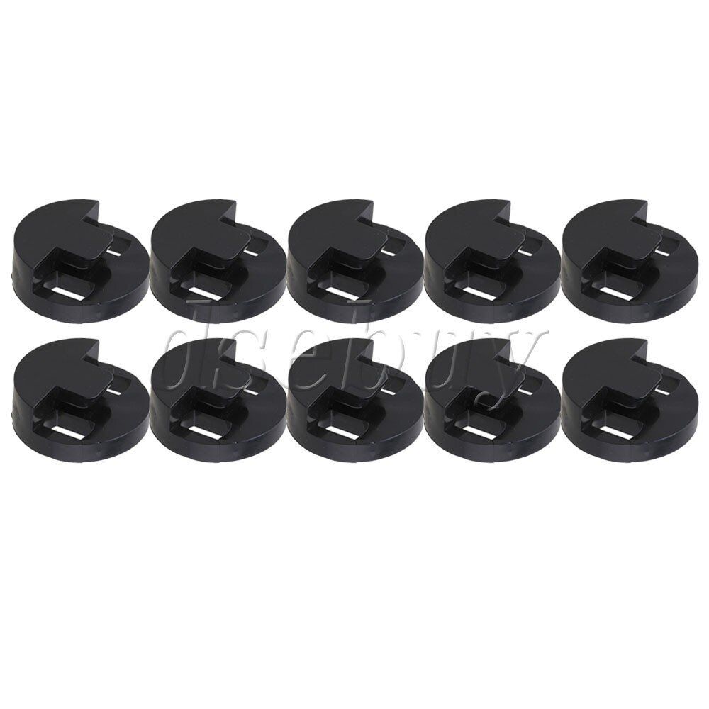 10x Black Rubber Two Holes Bass Mute For String Double Bass Instrument