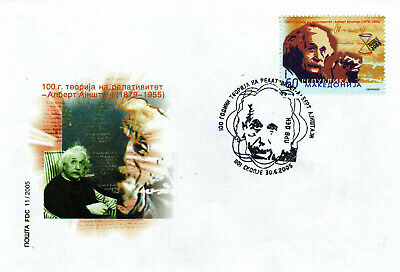 Republic Of North Macedonia/2005/fdc/science/albert Einstein