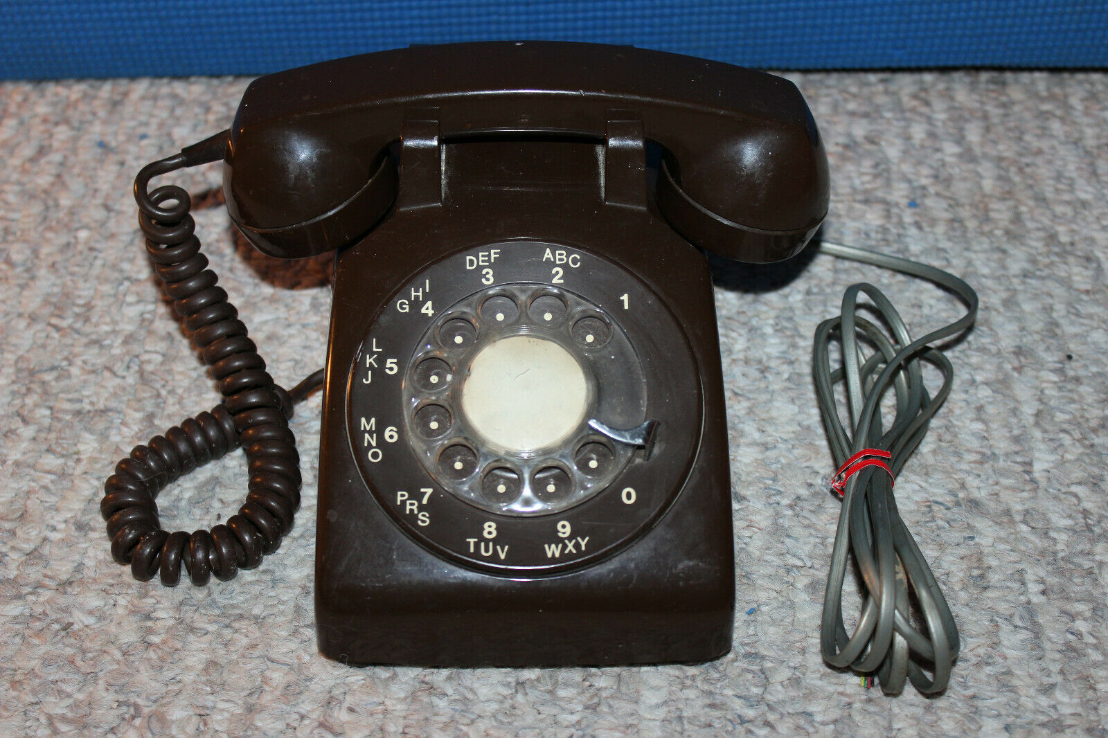 Vintage Northern Electric Dark Brown Rotary Dial Telephone