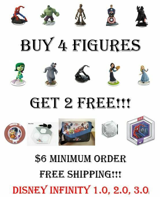 Disney Infinity 1.0 2.0 3.0 - Pick Your Figures Buy 4 Get 2 Free - $6 Min. Order