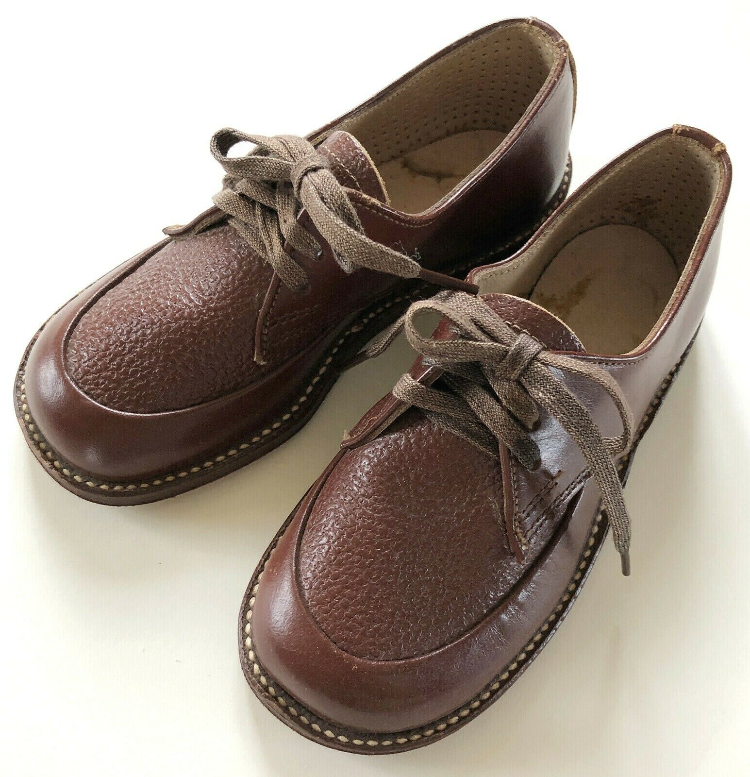 Vintage Brown Leather Toddler Shoes By Step Master- Pat #2316148