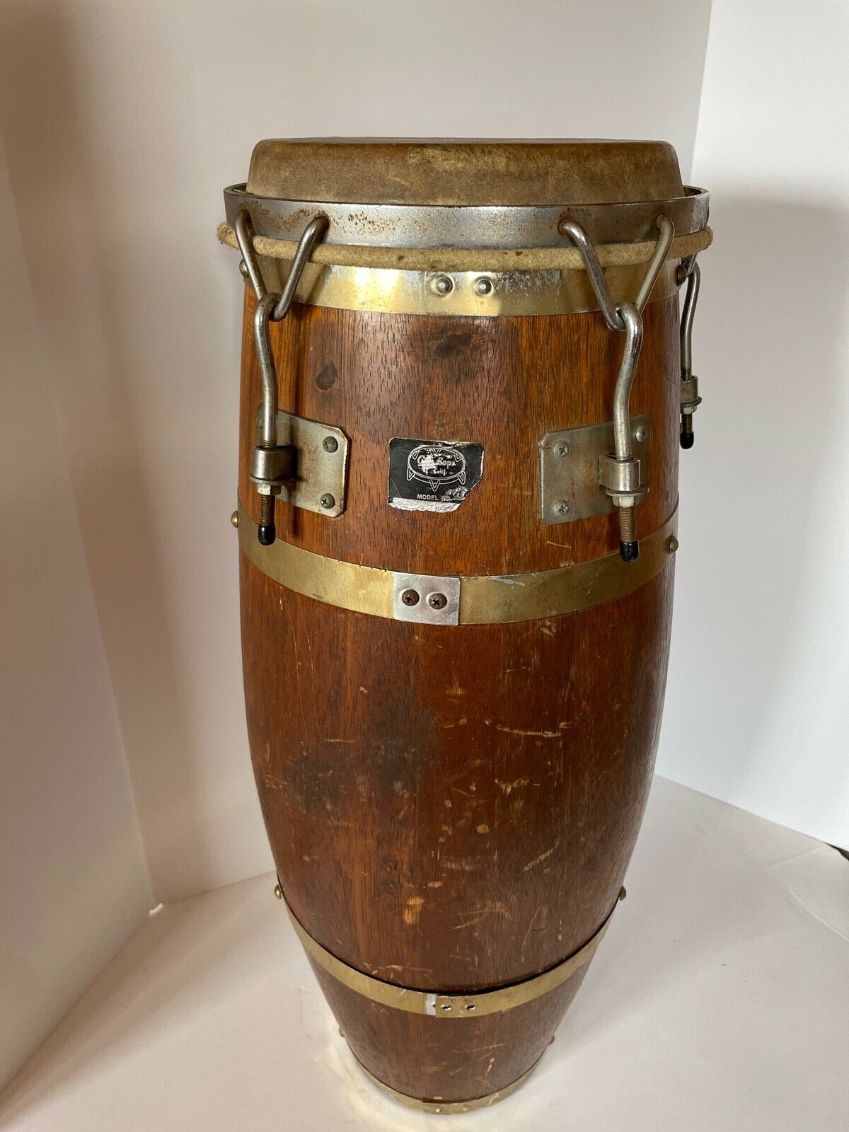 Vintage Gon Bops Wood Drum Model Ic-3000 -head 9.5"