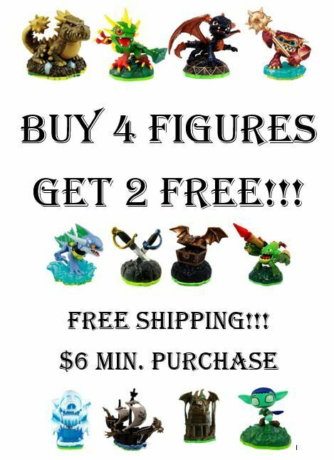 Skylanders Spyro's Adventure Figures Buy 4 Get 2 Free - $6 Minimum Purchase