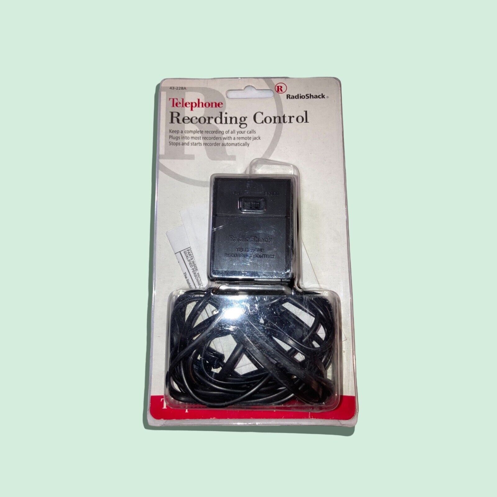 Radio Shack Telephone Recording Control Model 43-228a (brand New)