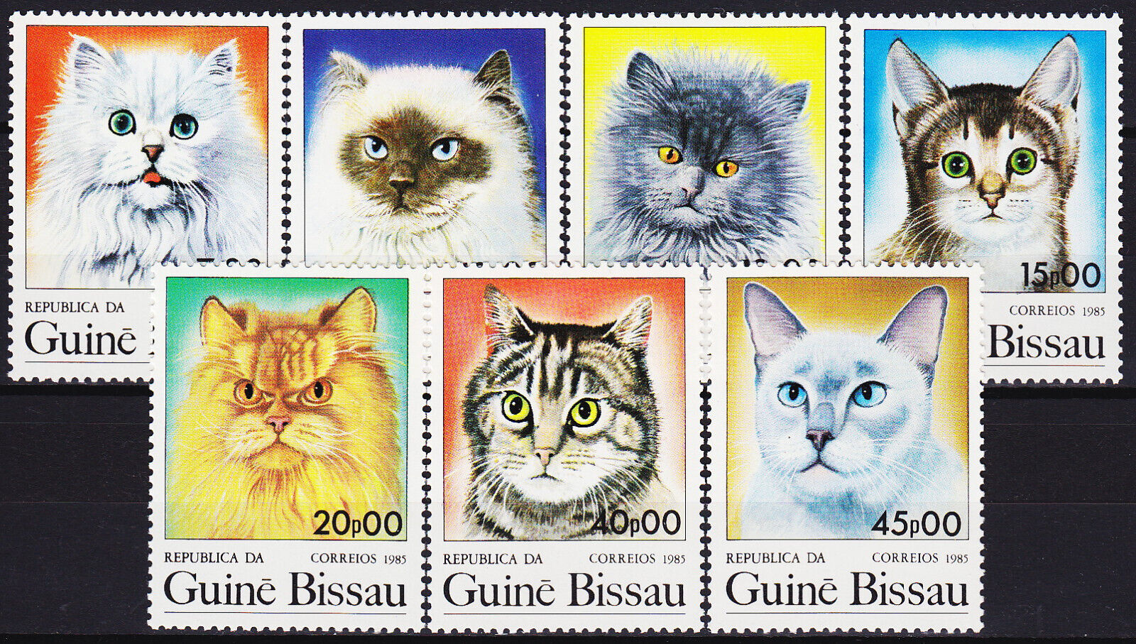 Guinea-bissau Argentina '85 Domestic Cats 1985 Mnh-6,50 Euro