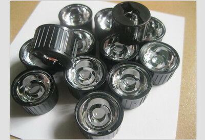 10pcs X 30degrees Led Lens For 1w 3w 5w Hight Power Led With Holder